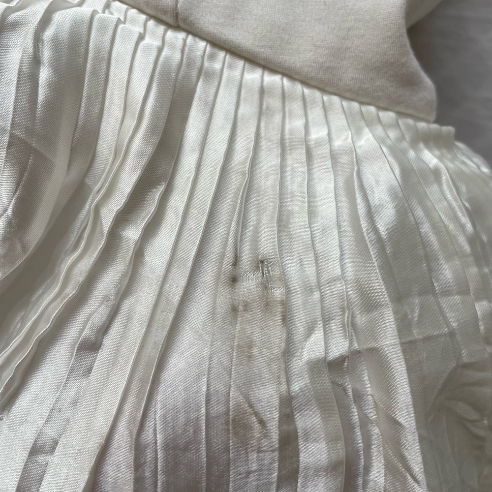 BHLDN White Strapless Ruffled Trumpet Dress - Picture 13 of 14